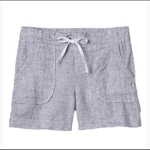 Athleta striped linen shorts size 6
